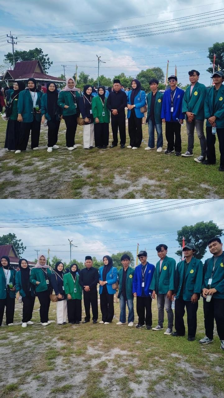 Mahasiswa KKN MAS Universitas Muhammadiyah Riau Kelompok 69 Ikuti Upacara HUT ke-80 RI di Lapangan Pangkalan Pisang