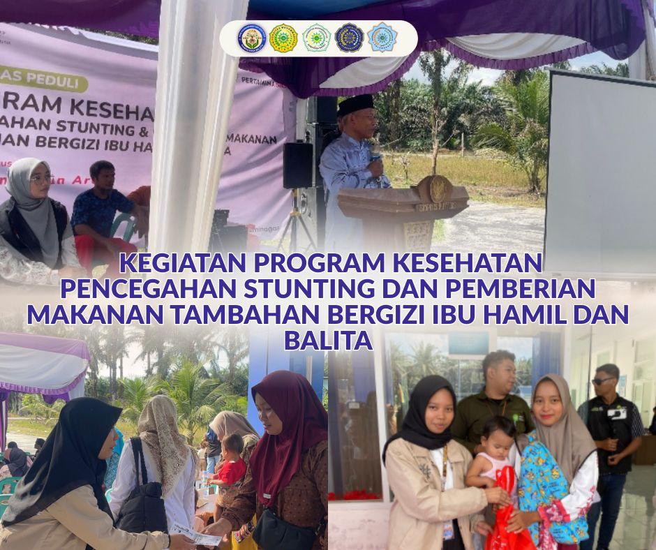 Kolaborasi antara KKN MAs dengan Puskesmas Belutu memberikan program Kesehatan yang bertajuk Pencegahan Stunting dan Pemberian Makanan Tambahan (PMT) Bergizi untuk Ibu Hamil dan Balita