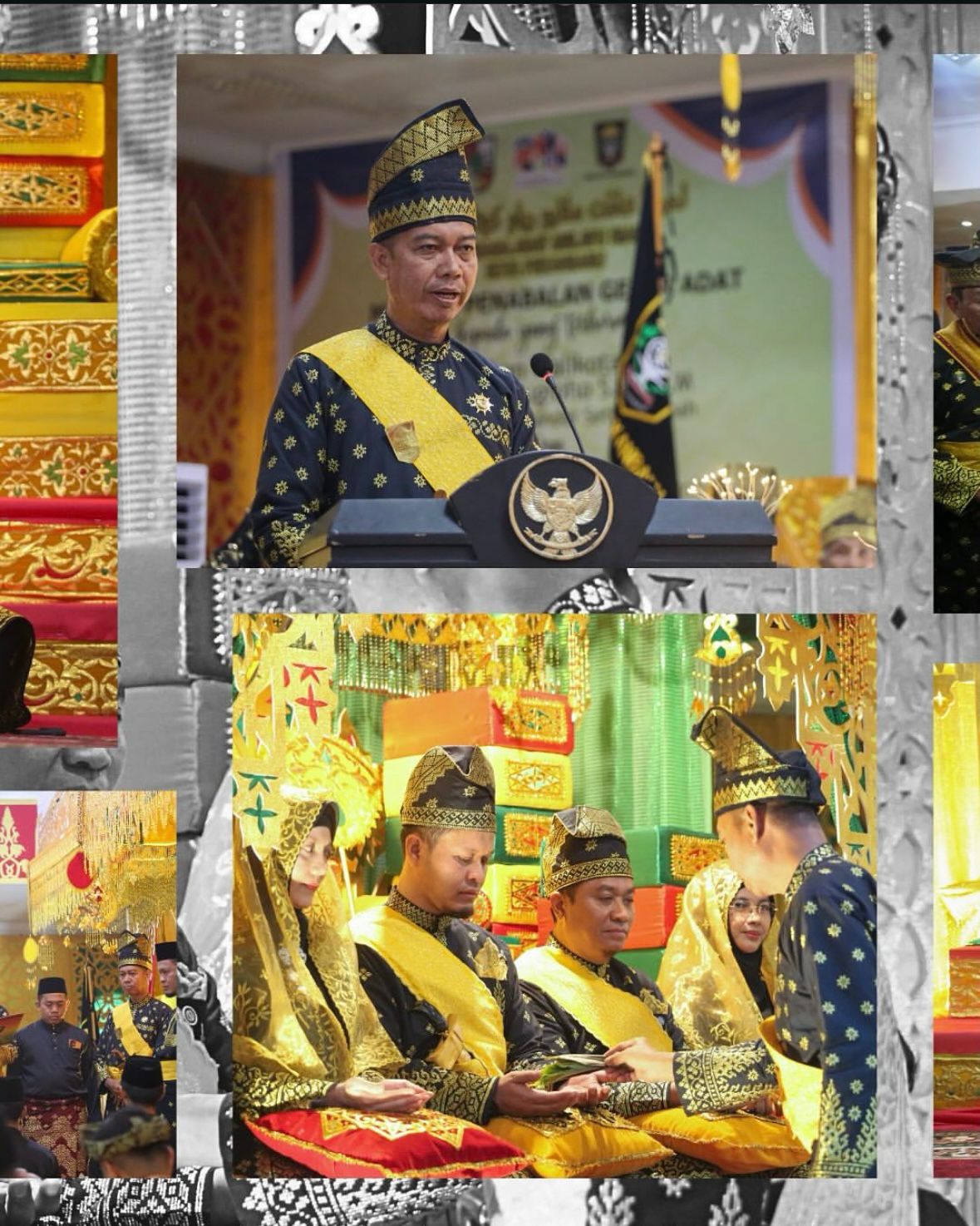 Pemberian gelar datuk adat kepada Wali Kota Pekanbaru dan Wakil Wali Kota Pekanbaru